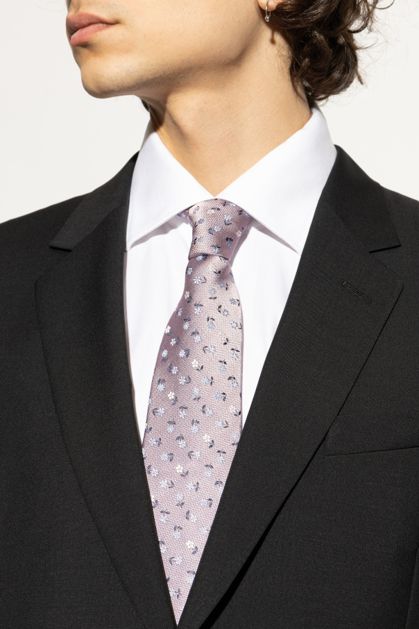 Paul Smith Silk tie with floral motif