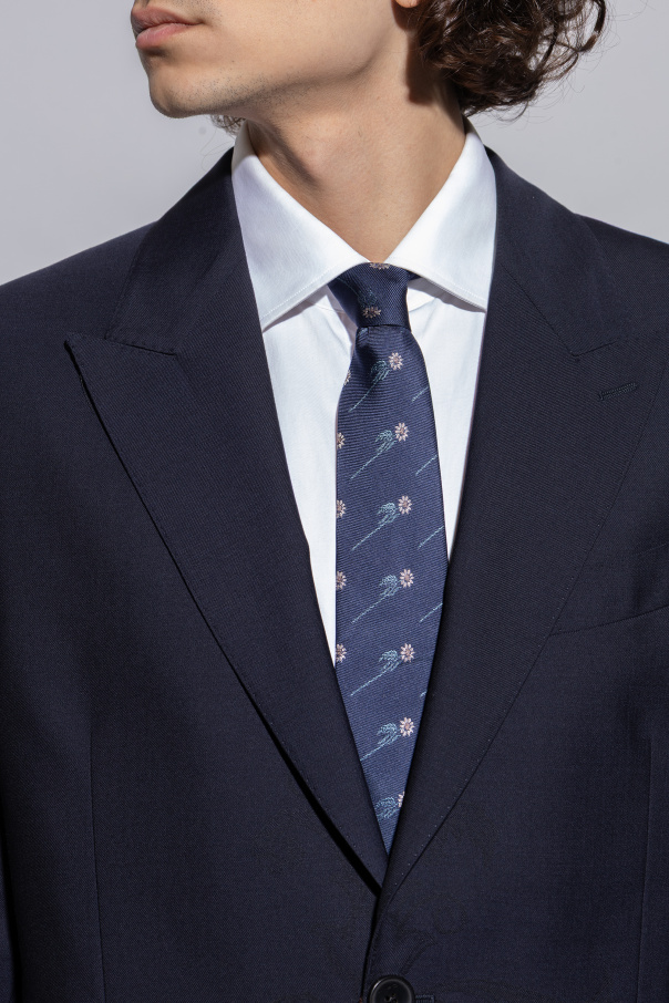 Paul Smith Seidenkrawatte mit Blumenmuster