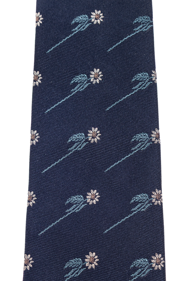 Paul Smith Seidenkrawatte mit Blumenmuster