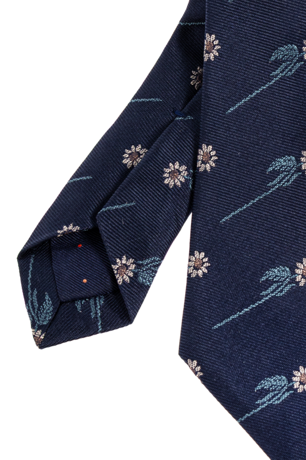 Paul Smith Seidenkrawatte mit Blumenmuster