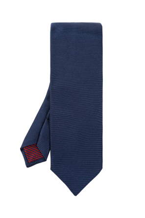 Patterned silk tie