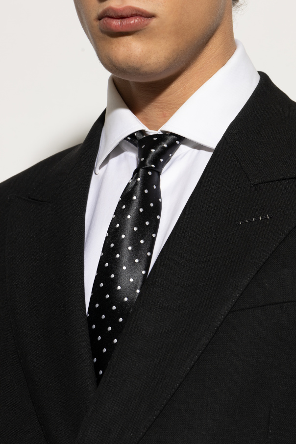 Tom Ford Silk tie with polka dot pattern