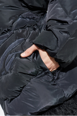 A BATHING APE® Puchowa kurtka z odpinanym kapturem