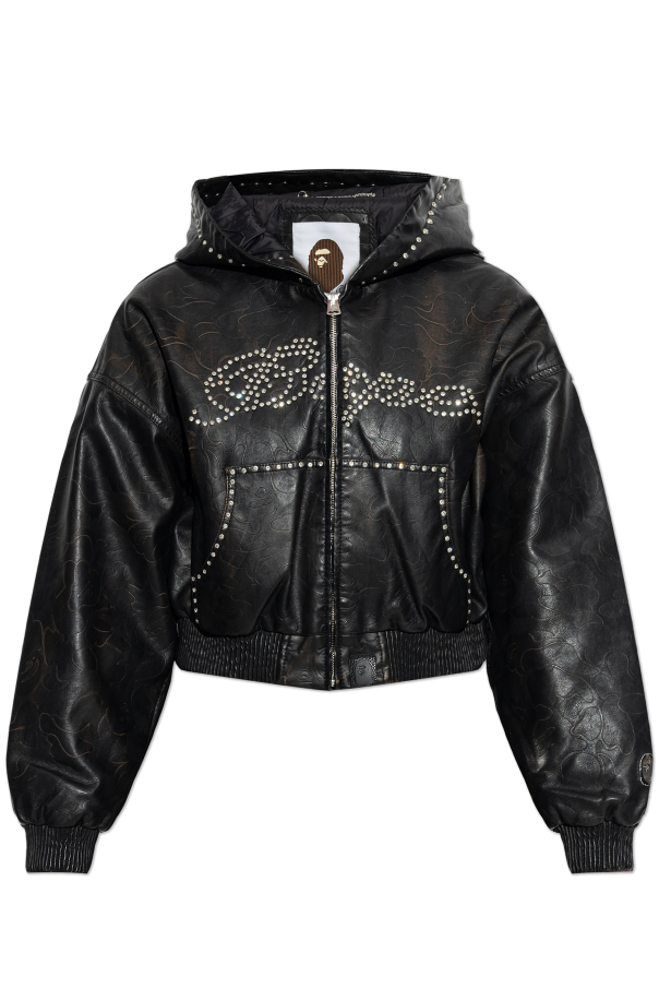 Insulated eco-leather jacket od A BATHING APE®