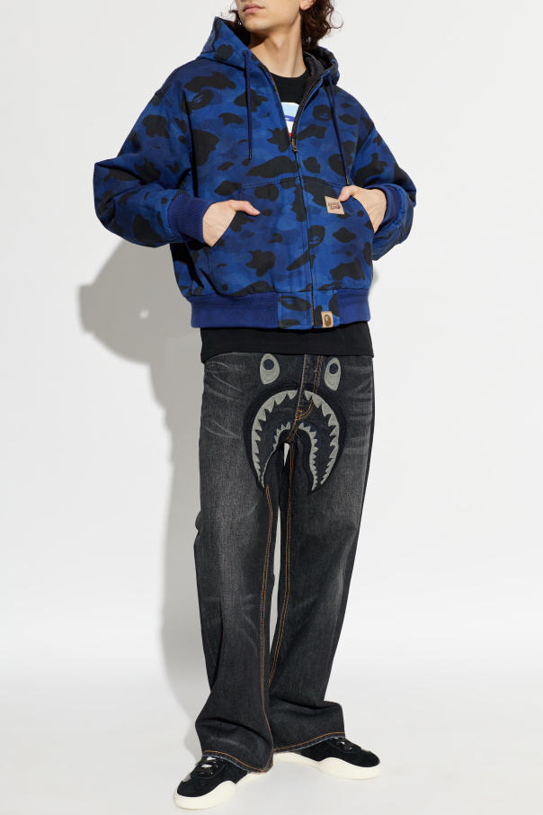 A BATHING APE® Wendbare, gefütterte Jacke