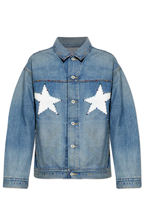 A BATHING APE® Casaco de ganga com aplicações brilhantes