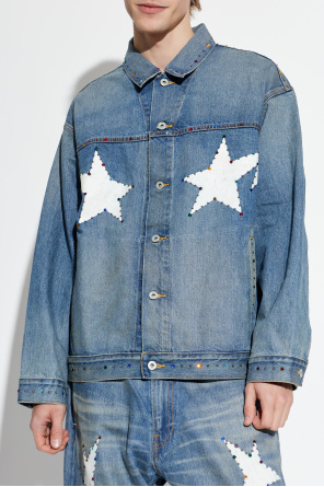 A BATHING APE® Casaco de ganga com aplicações brilhantes