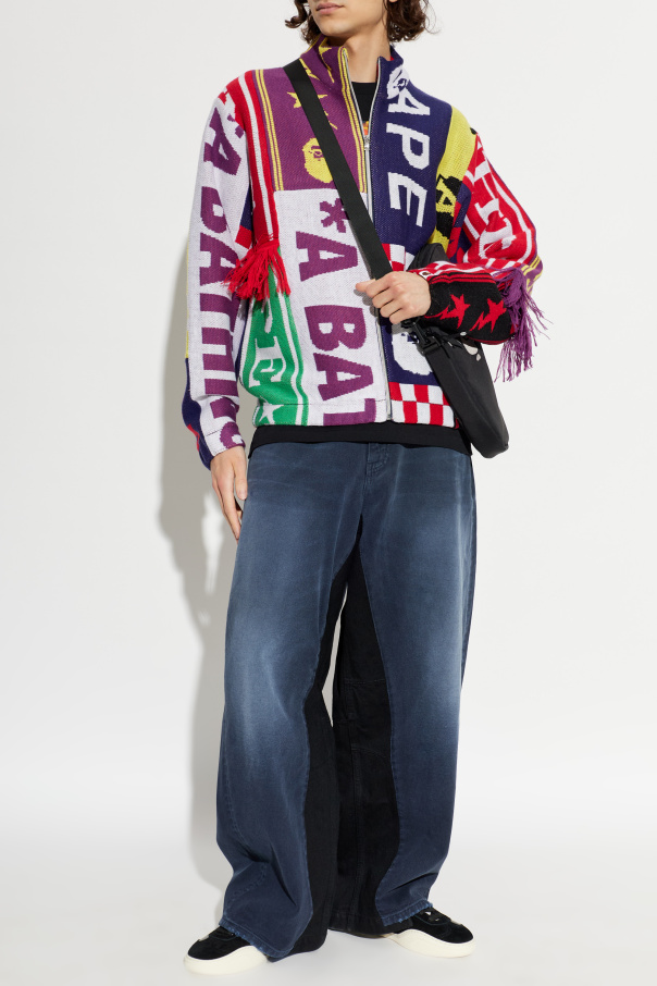 A BATHING APE® Patterned cardigan