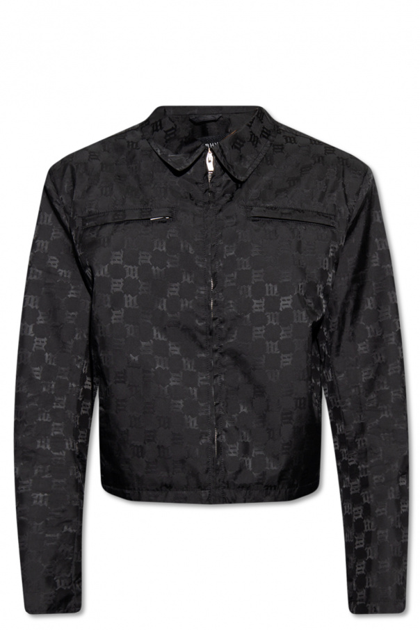 MISBHV Men's Monogram Leather Jacket