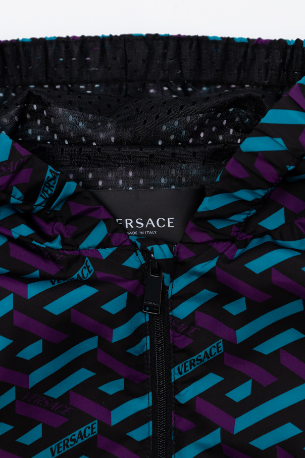 Versace Kids Jacket with La Greca pattern