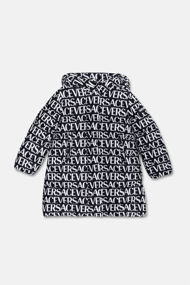 Versace Kids Opening Ceremony logo-print cropped sweatshirt