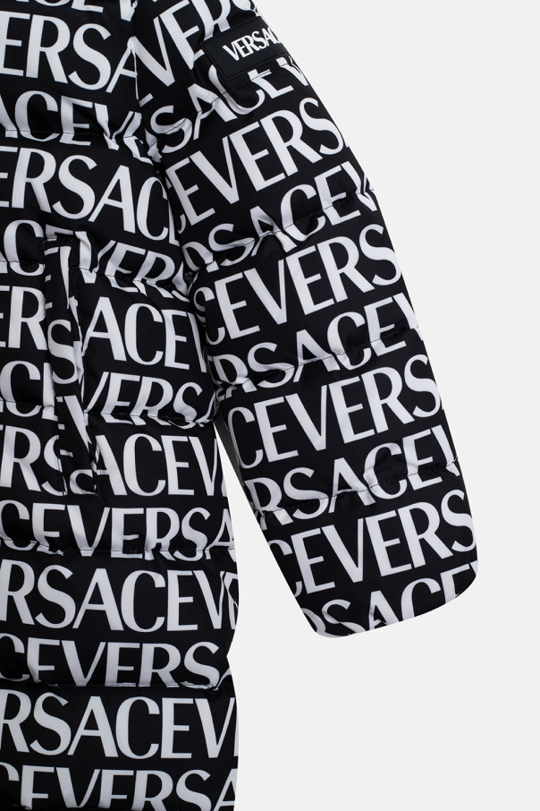 Versace Kids Opening Ceremony logo-print cropped sweatshirt