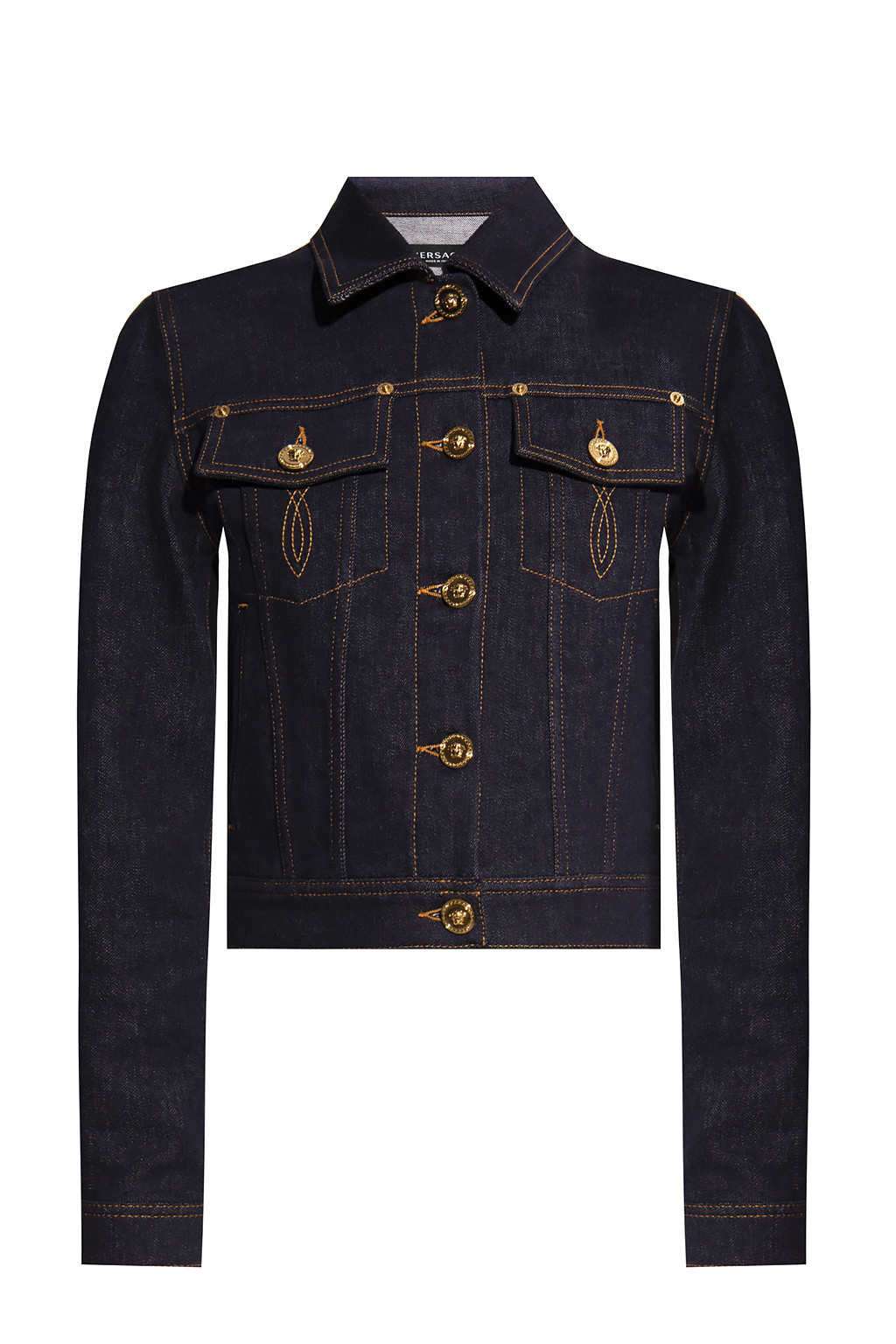 Versace Denim jacket with decorative buttons