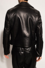 Versace Leather Rib cropped jacket