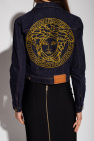 Versace NAVY BLUE Denim jacket with Medusa