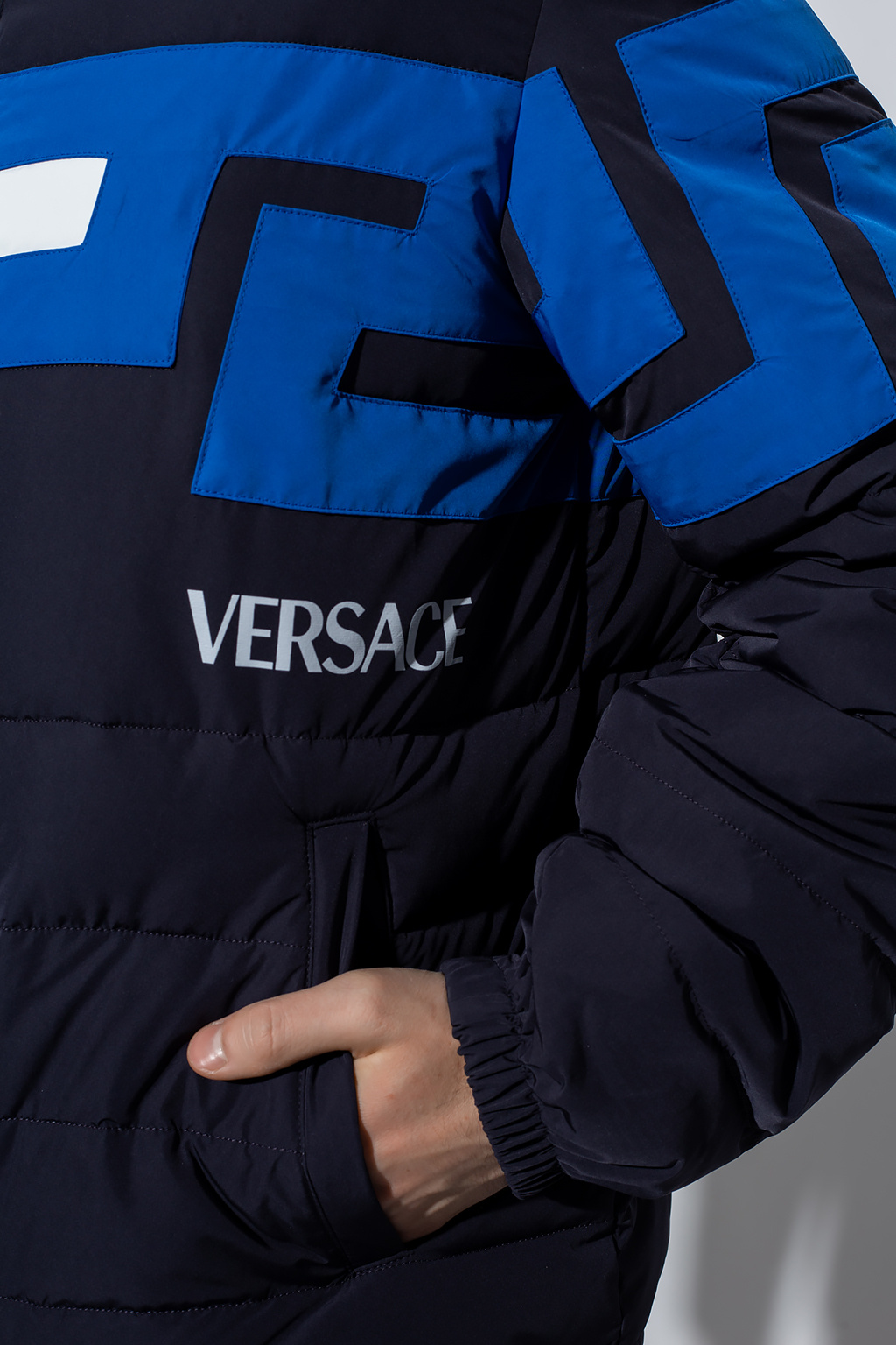 Versace Down jacket with logo