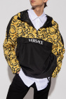 Versace Eleventy logo zipped bomber Calcite jacket