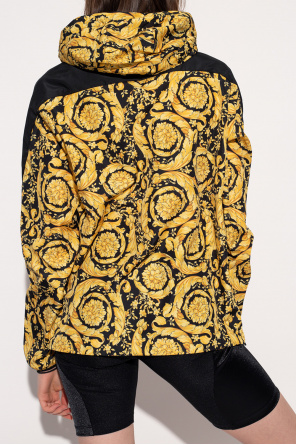 Versace Motif-printed Drawstring Hoodie