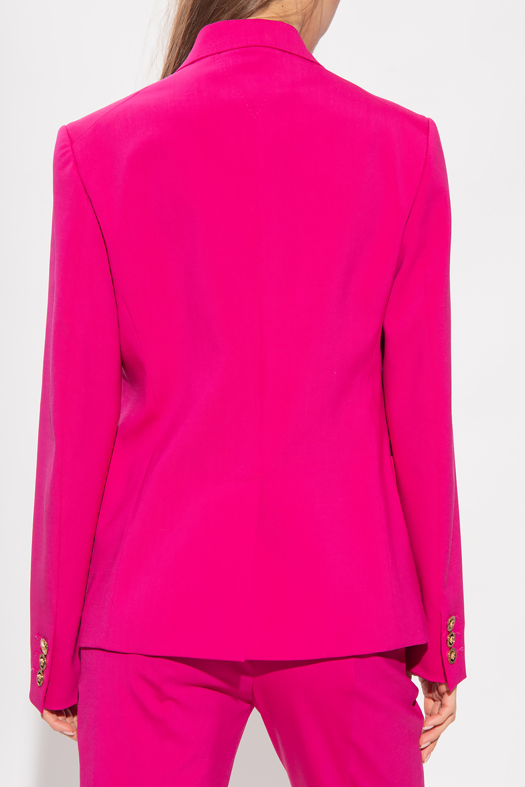 Reclaimed Vintage Inspired long-sleeved raglan seam detail T-shirt - Pink  Wool blazer Versace - GenesinlifeShops KR