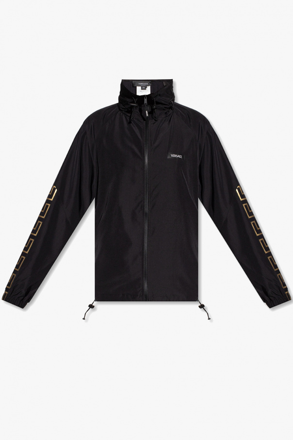 Versace Scratch jacket with retractable hood