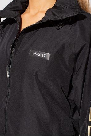 Versace Scratch jacket with retractable hood