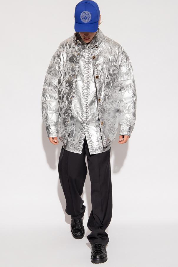 Versace Jacket with ‘Silver Baroque’ print