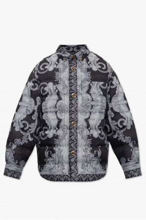 Jacket with silver baroque od Versace