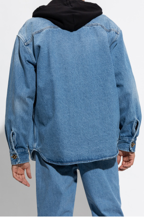 Versace Oversize denim sweatshirt jacket
