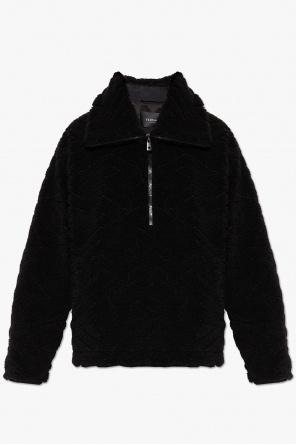 Faux-fur sweatshirt od Versace