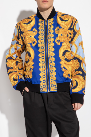 Versace Single Breasted Check Belted Suit Jacket