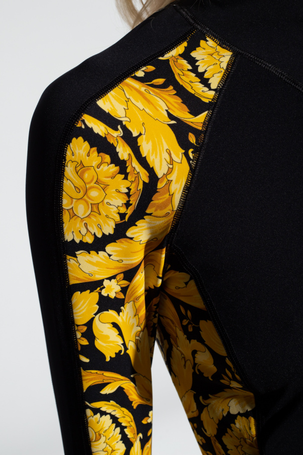 Versace Training sweatshirt with baroque pattern