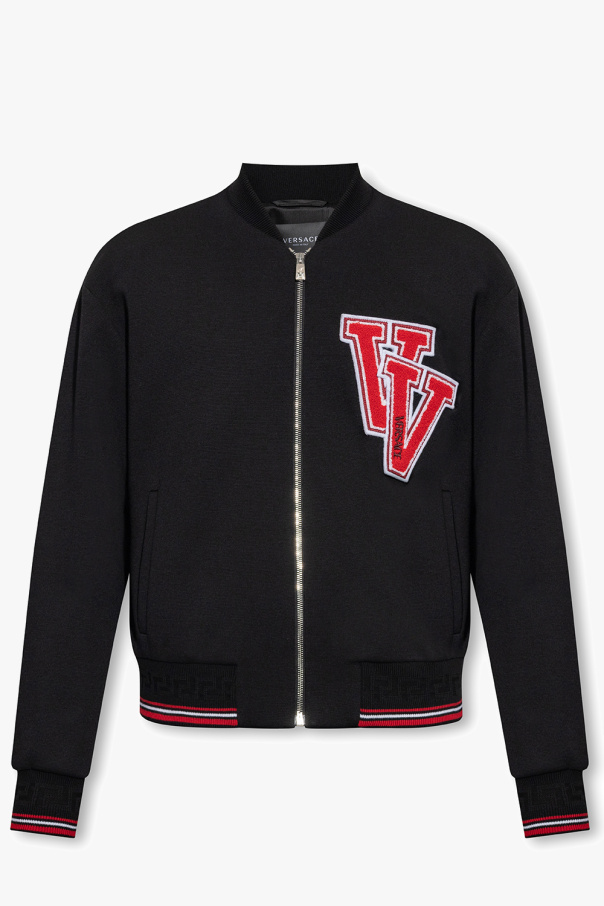 Versace concealed zipper padded jacket
