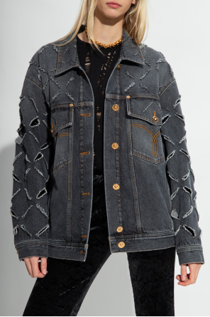 Versace Jeansowa kurtka typu ‘oversize’