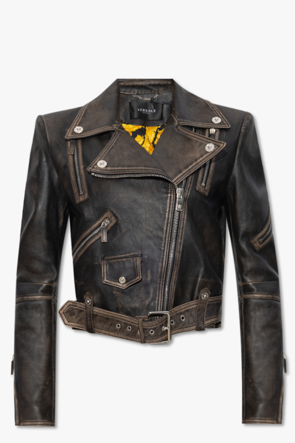 Versace Leather biker jacket
