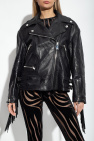 Versace Leather jacket with fringes