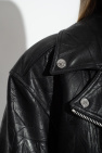Versace Leather jacket with fringes