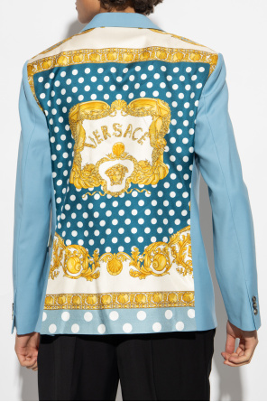 Versace Single-breasted blazer with silk back
