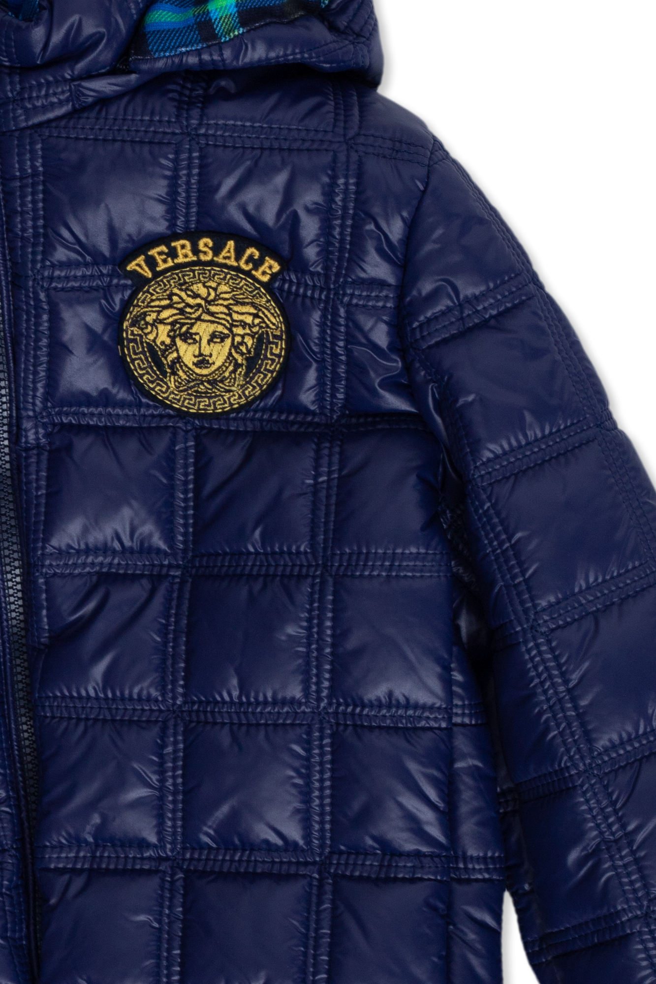 Versace Kids jacket slim with detachable hood