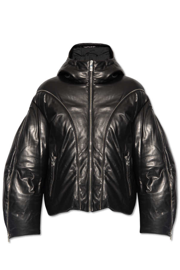 Versace Leather down Rush jacket