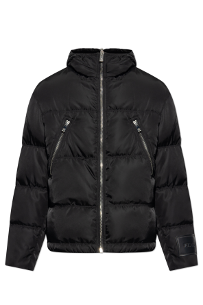Threadbare Curve Nate puffer jacket with contrast panels in gray