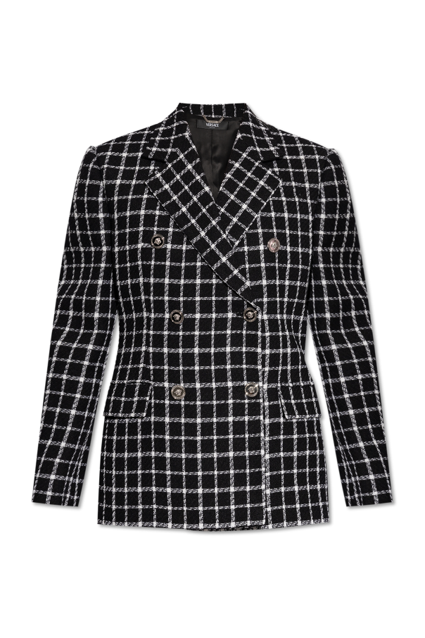 Versace Checkered pattern blazer