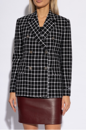Versace Checkered pattern blazer