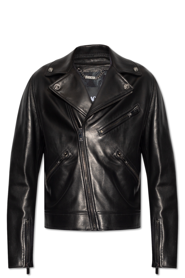 Versace Leather biker jacket