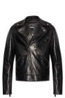 Versace BLACK Leather biker jacket