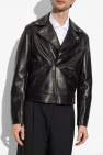 Versace BLACK Leather biker jacket