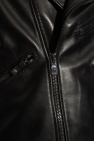 Versace BLACK Leather biker jacket