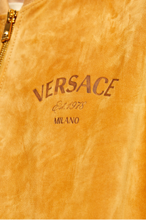 Versace Suede 'bomber' jacket