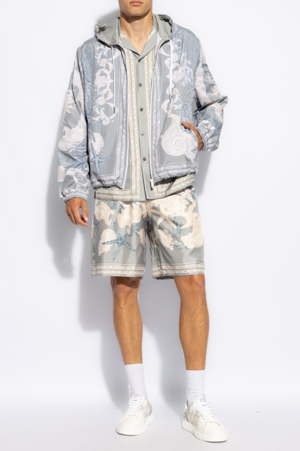 Versace Jacket with `Barocco Sea` print