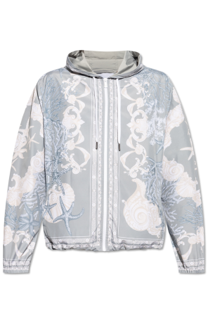 Jacket with `Barocco Sea` print