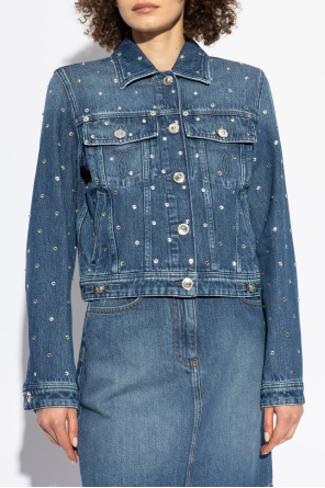 Versace Denim jacket with shimmering appliqués